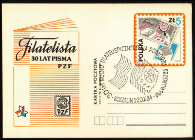 Cp 885 [KO84 368] 30 lat ruchu filatelistycznego na Pomorzu